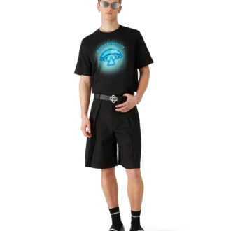 Airbrush Mushroom Logo T-shirt met korte mouwen