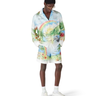 Aloha zijden overhemd met lange mouwen