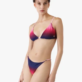 Aubergine bikini-broekje met kleurverloop