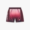 Aubergine voetbalshort met kleurverloop