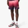 Aubergine voetbalshort met kleurverloop