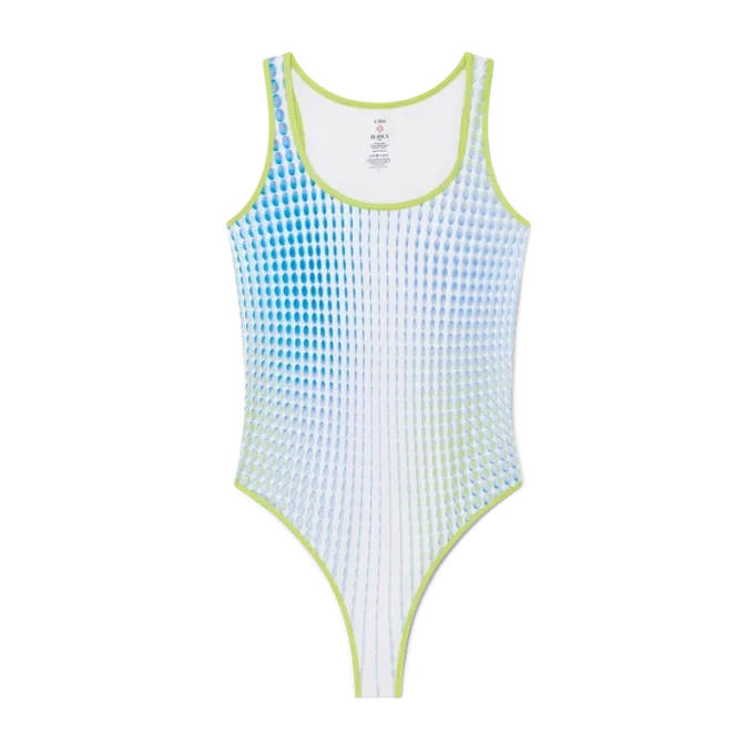 Badpak met kleurverloopprint