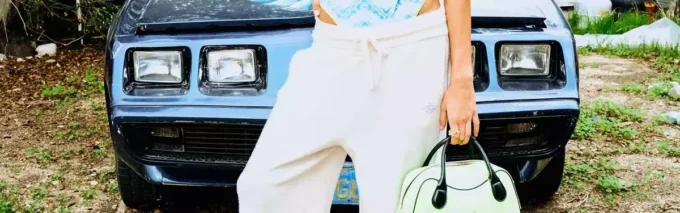 Badpak met kleurverloopprint