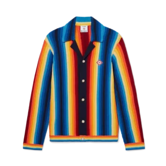 Badstof jasje met kleurverloopstrepen