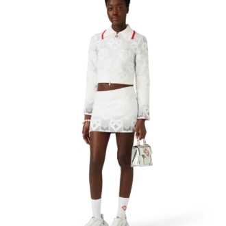 Badstofjasje met hartjesmonogram in kleurverloop