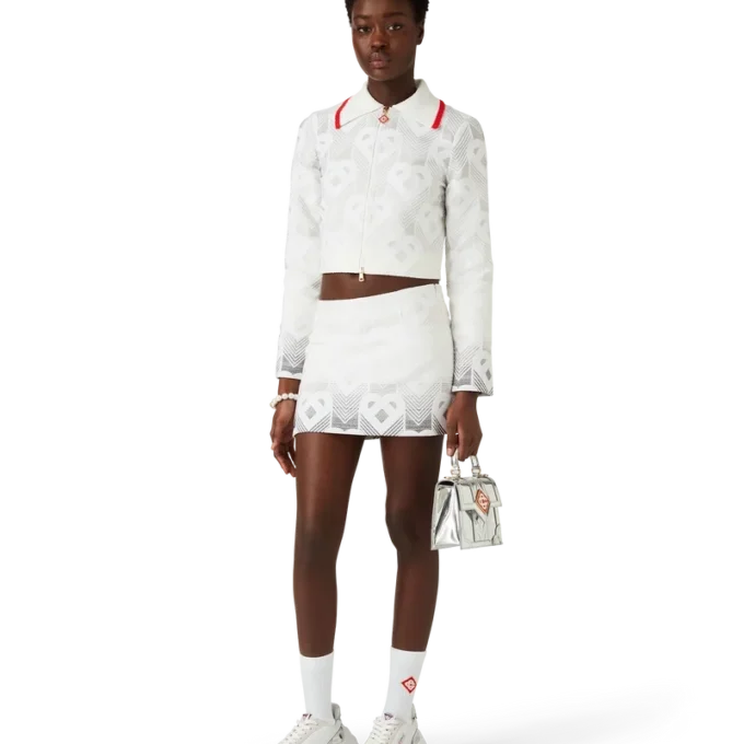 Badstofjasje met hartjesmonogram in kleurverloop