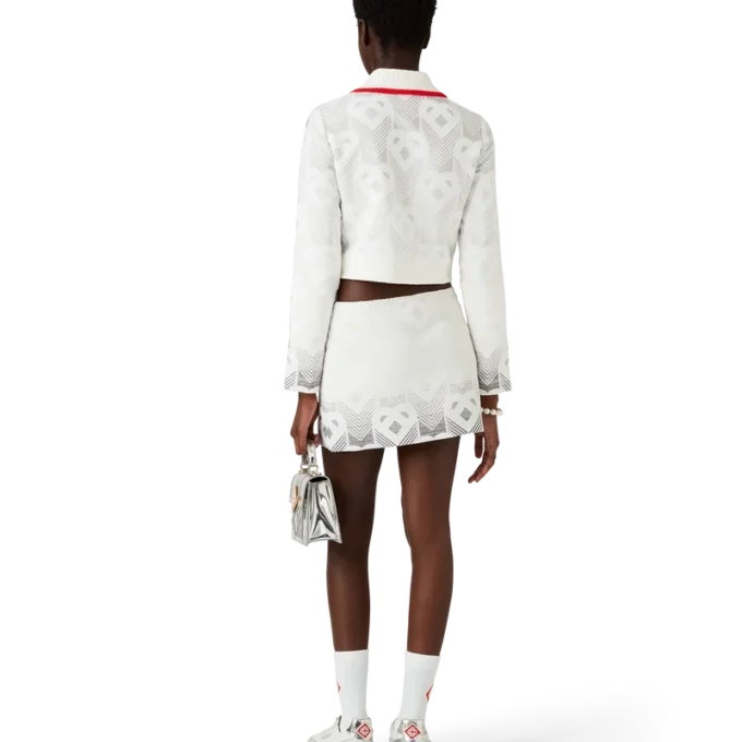 Badstofjasje met hartjesmonogram in kleurverloop