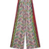 Bedrukte broek met wijde pijpen Bedrukte broek met wijde pijpen
