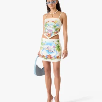 Better Days zijden satijnen sjaaltop