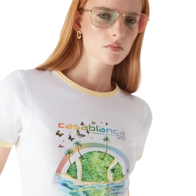 Beyond Destiny Longline Ringer T-shirt met korte mouwen