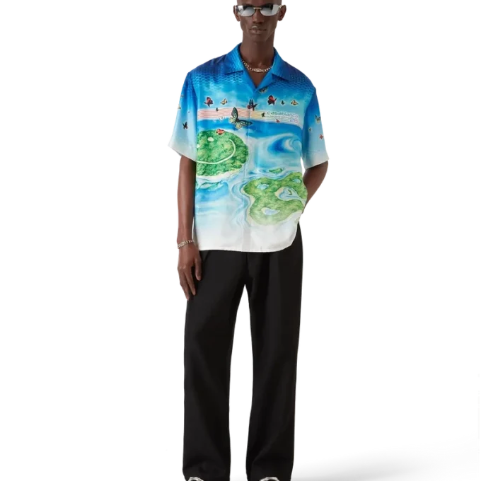 Beyond Destiny zijden shirt met korte mouwen