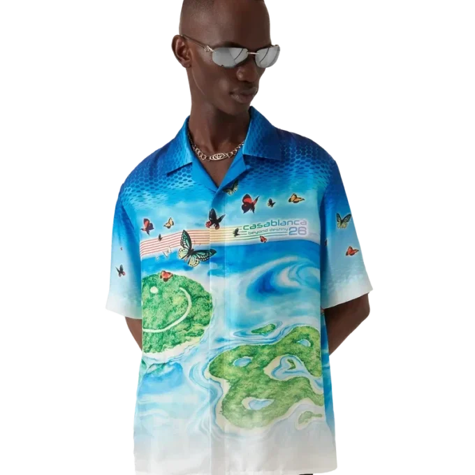 Beyond Destiny zijden shirt met korte mouwen