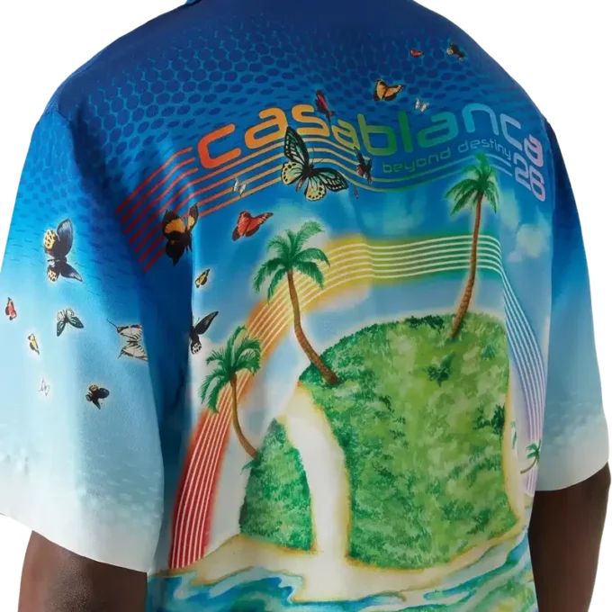 Beyond Destiny zijden shirt met korte mouwen