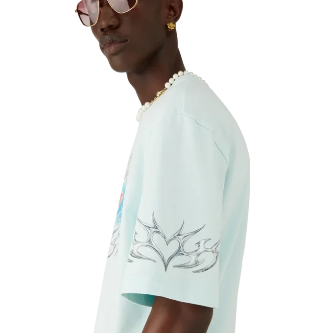 Blades oversized T-shirt met korte mouwen