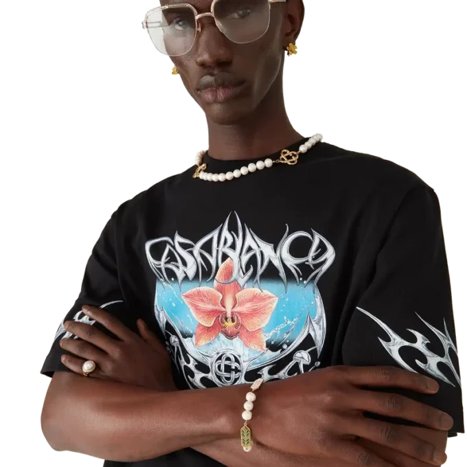 Blades oversized T-shirt met korte mouwen