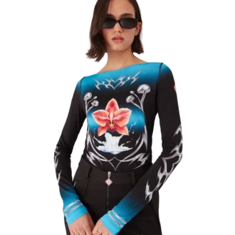 Blades Slinky Jersey-shirt met lange mouwen