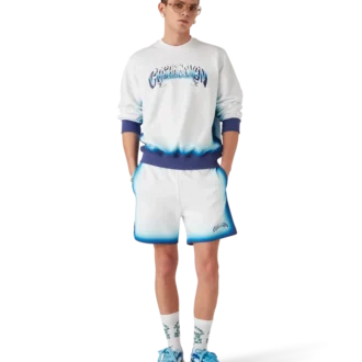 Blauw vervaagd sweatshirt