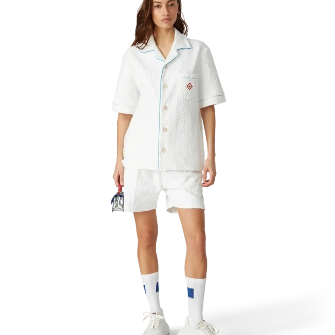 Blauwe Casa vierkante sokken