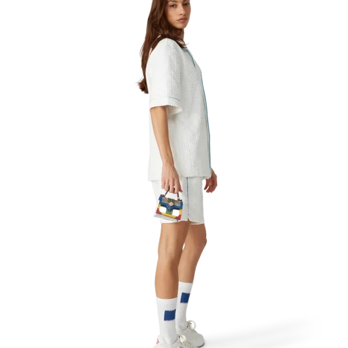 Blauwe Casa vierkante sokken