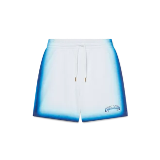 Blauwe Fade-sweatshorts