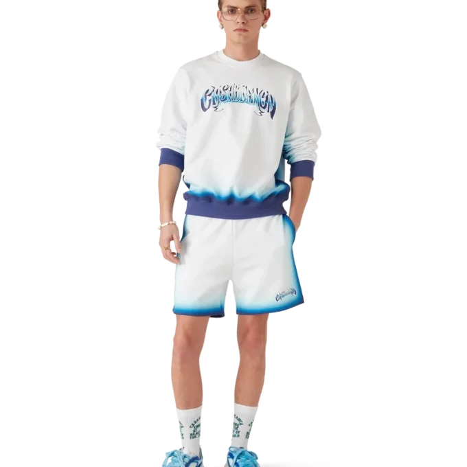 Blauwe Fade-sweatshorts Blauwe Fade-sweatshorts