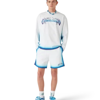 Blauwe geknoopte ketting