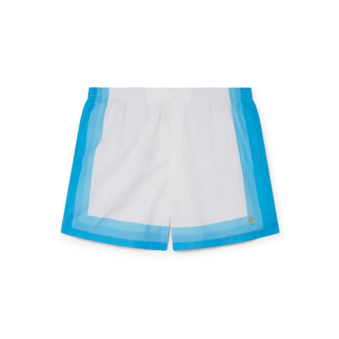 Blauwe zwembroek met kleurverloop