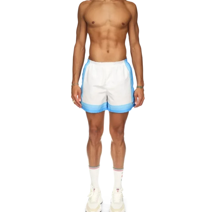 Blauwe zwembroek met kleurverloop