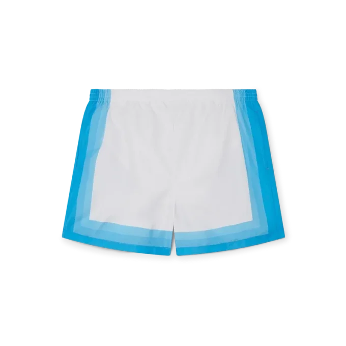 Blauwe zwembroek met kleurverloop