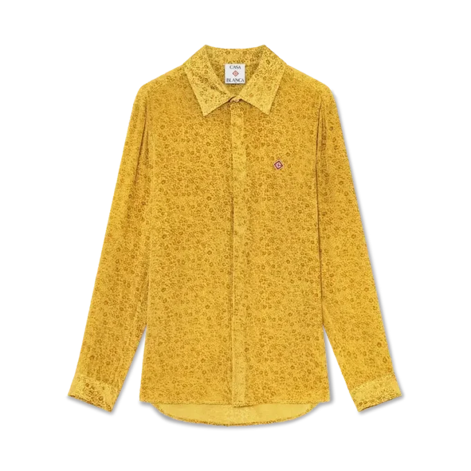 Bloemenprint Devora-zijden overhemd