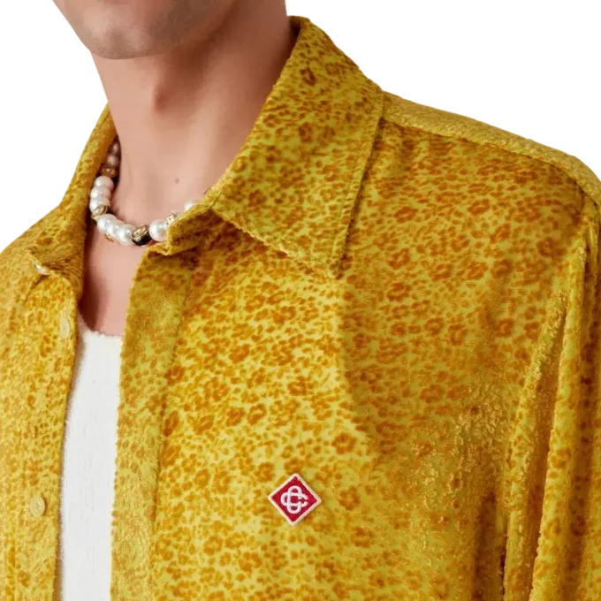 Bloemenprint Devora-zijden overhemd