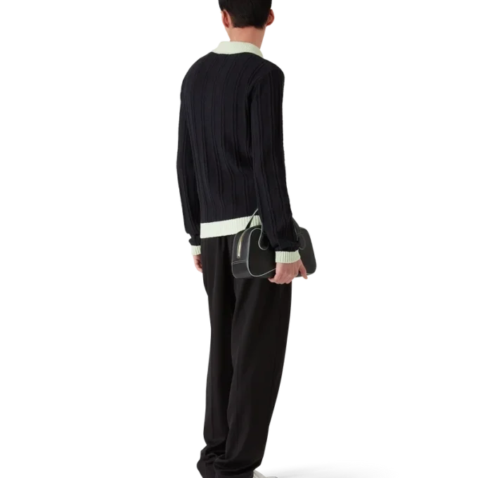 Bouclé overhemd met lange mouwen