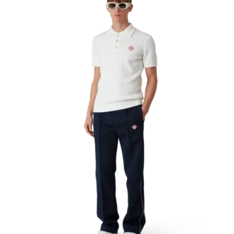 Bouclé poloshirt