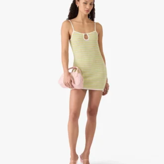 Bourgeois gestreepte mini-jurk