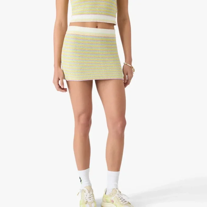 Bourgeois gestreepte minirok