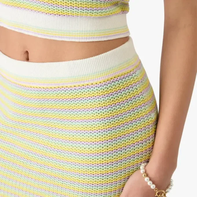 Bourgeois gestreepte minirok