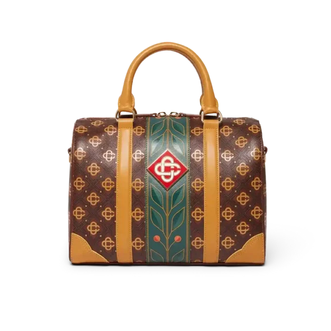 Bruine Mini Monogram Weekendtas