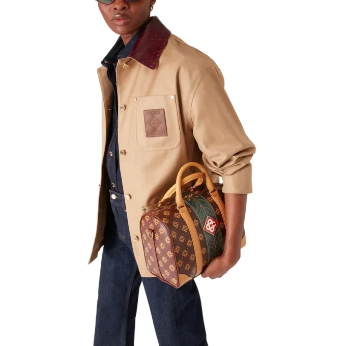 Bruine Mini Monogram Weekendtas