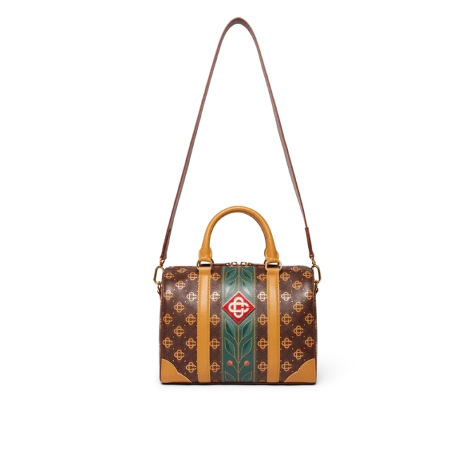 Bruine Mini Monogram Weekendtas