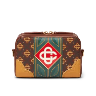 Bruine Monogram-schoudertas