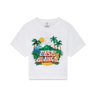 Casa Beach Wave Cropped T-shirt