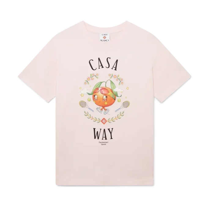 Casa Way Orange Mascot T-shirt met korte mouwen