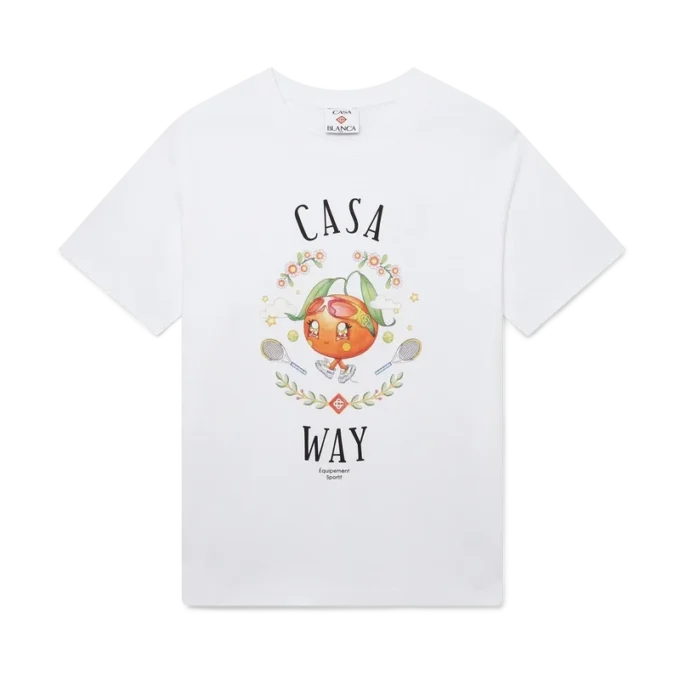 Casa Way Orange Mascot T-shirt met korte mouwen