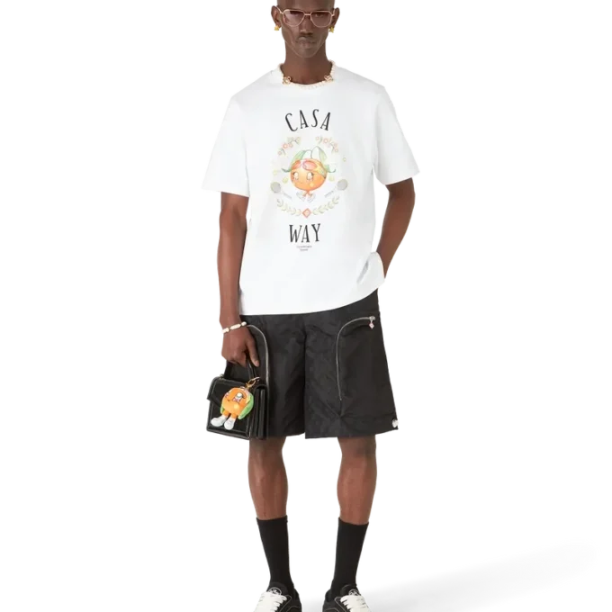 Casa Way Orange Mascot T-shirt met korte mouwen