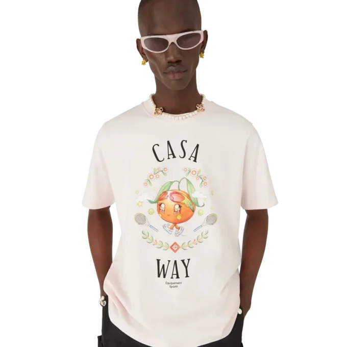 Casa Way Orange Mascot T-shirt met korte mouwen