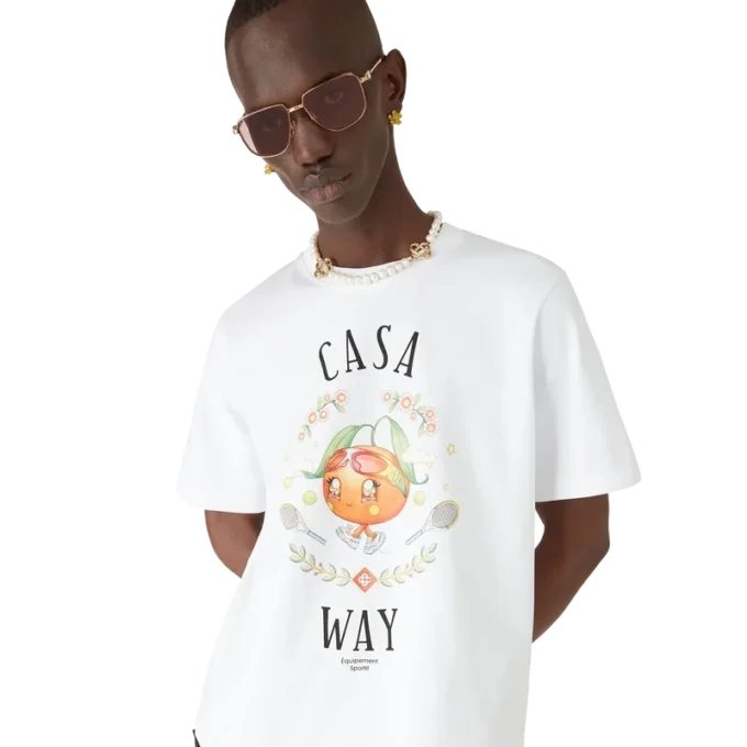 Casa Way Orange Mascot T-shirt met korte mouwen