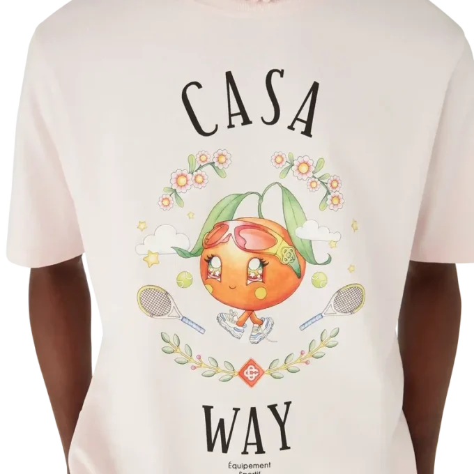 Casa Way Orange Mascot T-shirt met korte mouwen