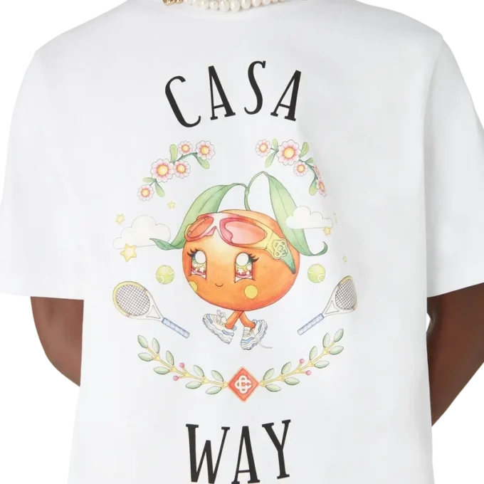 Casa Way Orange Mascot T-shirt met korte mouwen
