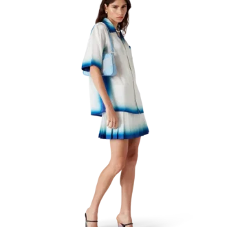 Casa Way Skate geplooide zijden rok