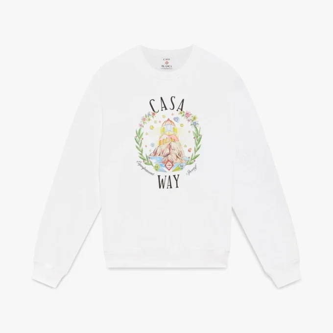 Casa Way Sweatshirt met ronde hals Casa Way Sweatshirt met ronde hals